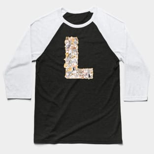 cat letter L(the cat forms the letter L) Baseball T-Shirt